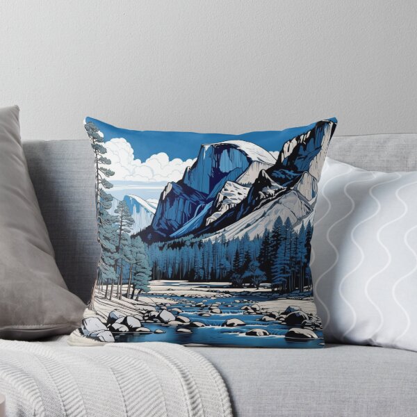 Item preview, Yosemite Landscape in Blue Tones designed and sold by Secondearth.