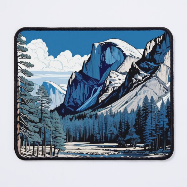 Item preview, Yosemite Landscape in Blue Tones designed and sold by Secondearth.
