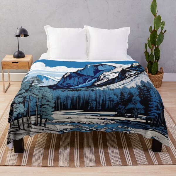 Item preview, Yosemite Landscape in Blue Tones designed and sold by Secondearth.