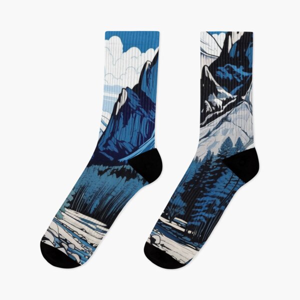 Item preview, Yosemite Landscape in Blue Tones designed and sold by Secondearth.