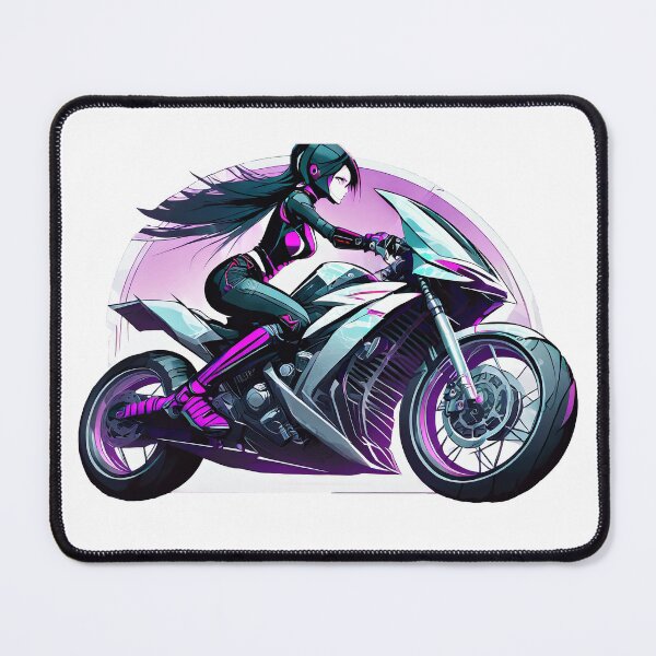 Item preview, Purple bikergirl designed and sold by BADESIGNZZ.
