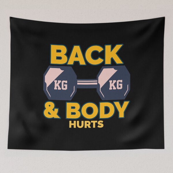 Item preview, Copy of Funny Gym Quote Workout Memes Back And Body Hurts Gym Memes designed and sold by ArabCorner.