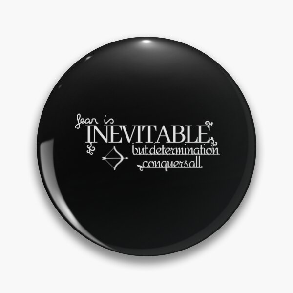 Item preview, Fear is inevitable, but determination conquers all designed and sold by LadyD14.
