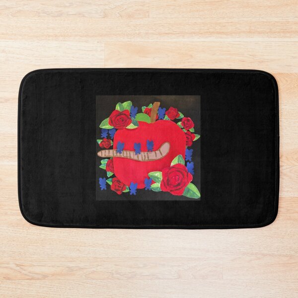 Item preview, Apple and rose cutout paper and painted illustration  designed and sold by super_shimizu.
