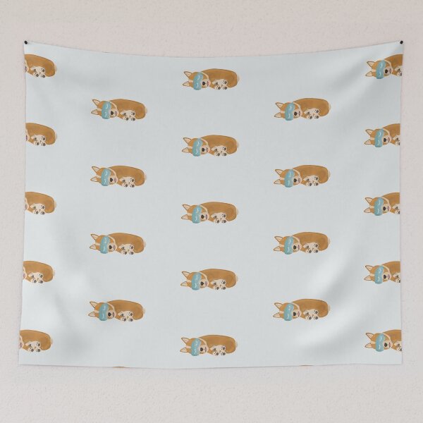 Item preview, Napping Corgi designed and sold by Prettyinpinks.