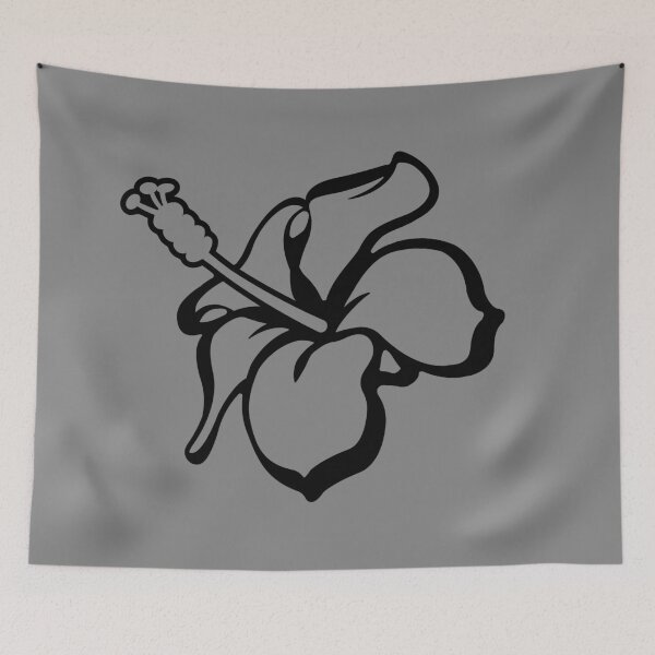 Item preview, Hibiscus in Black designed and sold by Radial Designs.