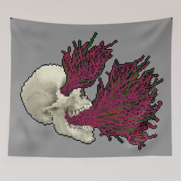 Item preview, Possessed skeleton pixel art designed and sold by ifrico.
