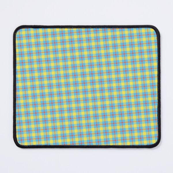 Item preview, Vibrant Plaid Pattern in Blue, Orange, and Yellow designed and sold by 2teesme.
