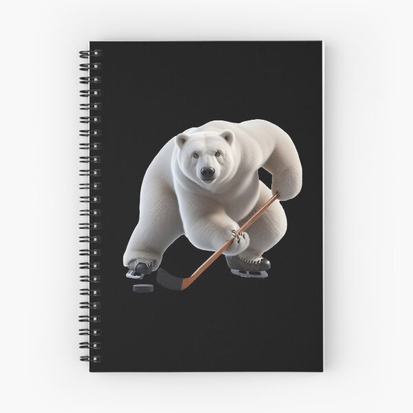 Item preview, Polar bear Steve as a hockey player designed and sold by Ingridpd.