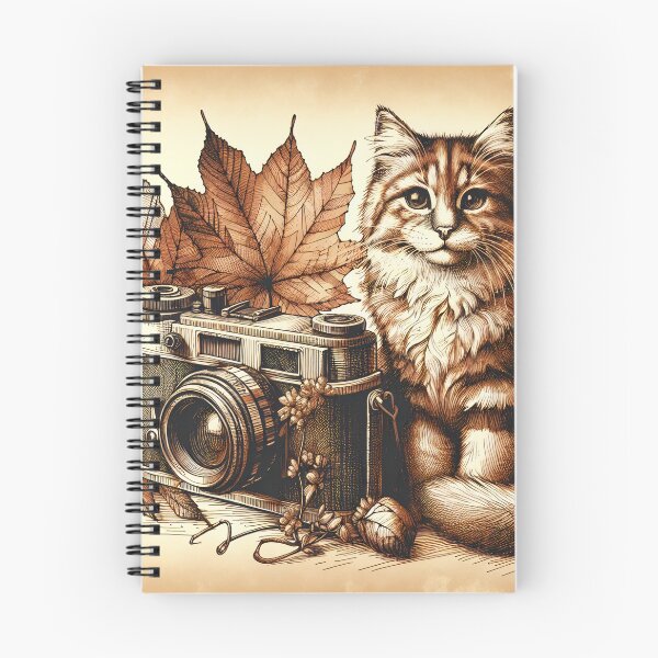 Item preview, Autumn Whiskers and Vintage Lenses designed and sold by PictorialWhimsy.