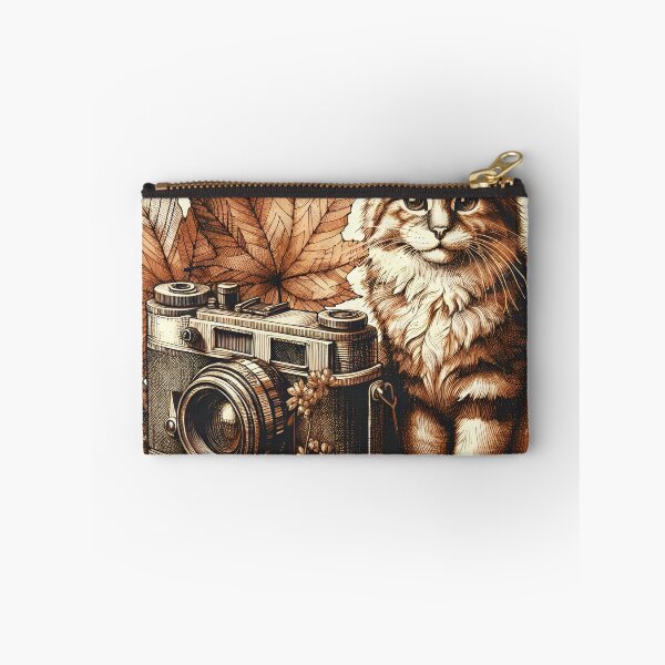 Item preview, Autumn Whiskers and Vintage Lenses designed and sold by PictorialWhimsy.