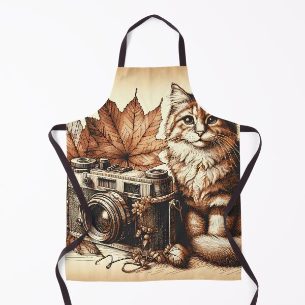 Item preview, Autumn Whiskers and Vintage Lenses designed and sold by PictorialWhimsy.