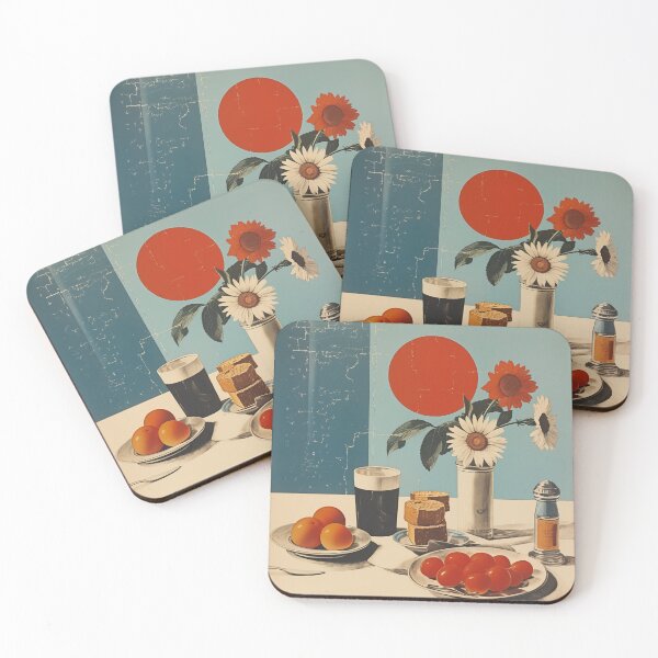 Aperçu de l'œuvre Petit-déjeuner simple avec des fleurs créée et vendue par Offset Vinyl Film.