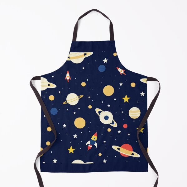 Item preview, Little astronaut, rocket, Saturn, star and cosmos in navy background pattern for kids designed and sold by boyangyang.
