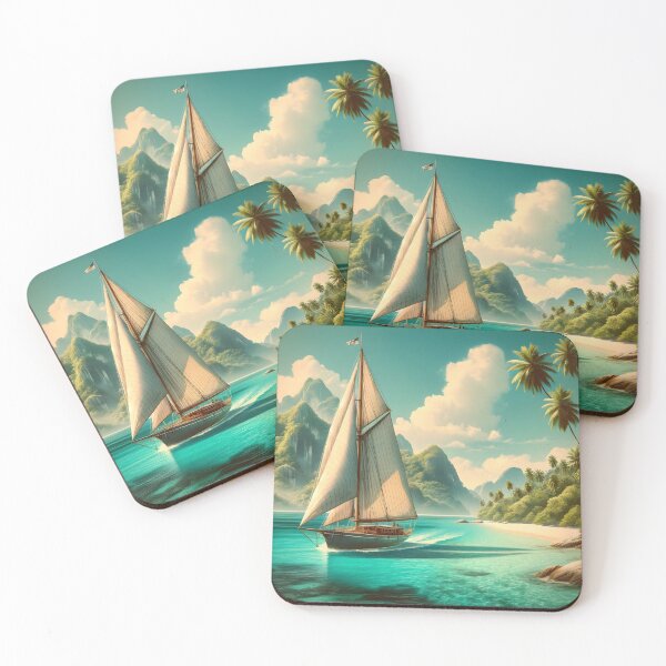 Item preview, Sailing vintage Caribbean designed and sold by DesignMT.