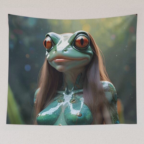 Item preview, The Alien Frog Princess designed and sold by TheArtOfPat.