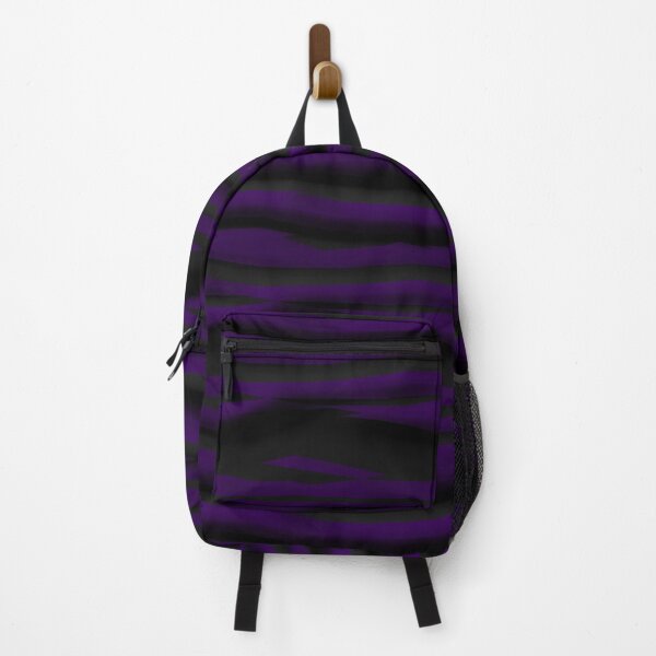 Item preview, 3D Jagged Black and Purple Horizontal Stripe Pattern designed and sold by TheRulerofEarth.