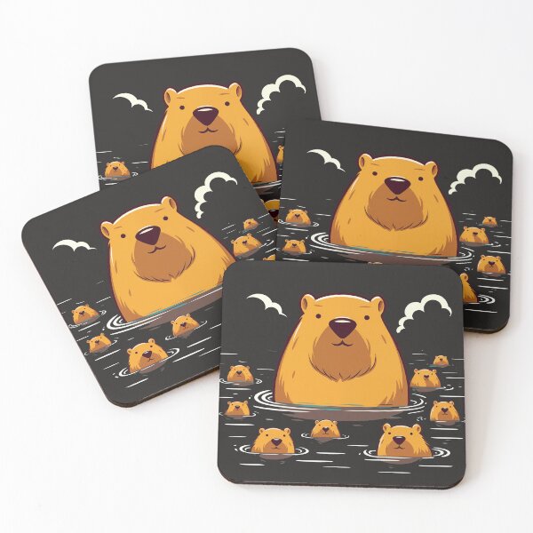 Item preview, Capybaras on vacation. designed and sold by kargi-bidjo.