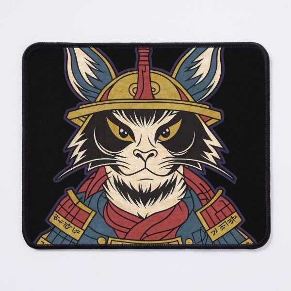 Item preview, Samurai Cat Warrior - Feline Feudal Japan Defender designed and sold by LumberEchoArts.