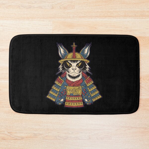 Item preview, Samurai Cat Warrior - Feline Feudal Japan Defender designed and sold by LumberEchoArts.