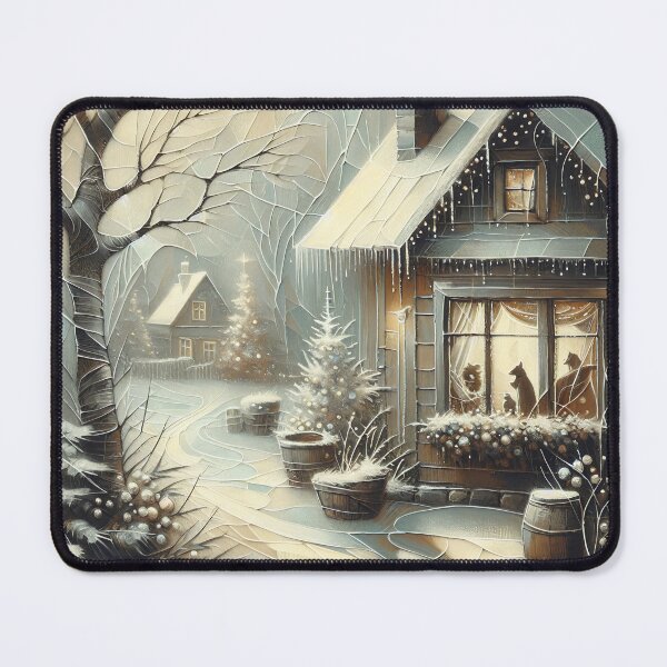Item preview, Cozy Cabin Winter Wonderland Escape designed and sold by PictorialWhimsy.