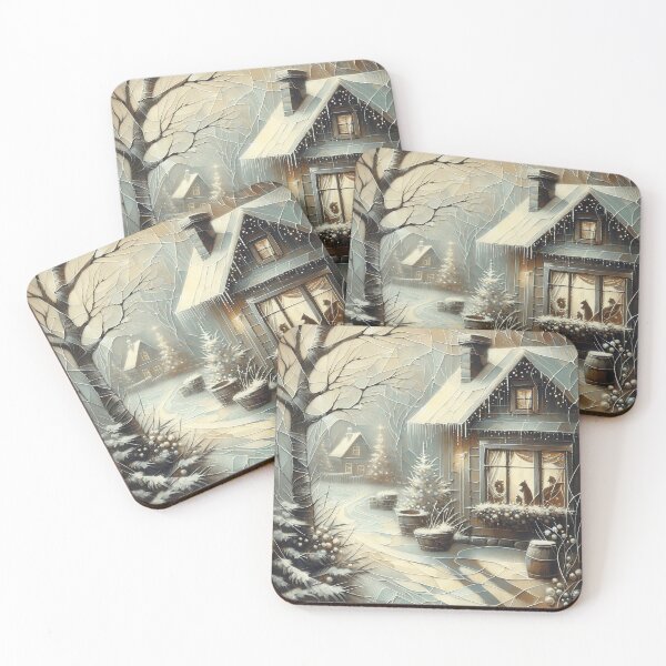 Item preview, Cozy Cabin Winter Wonderland Escape designed and sold by PictorialWhimsy.