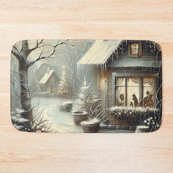 Item preview, Cozy Cabin Winter Wonderland Escape designed and sold by PictorialWhimsy.