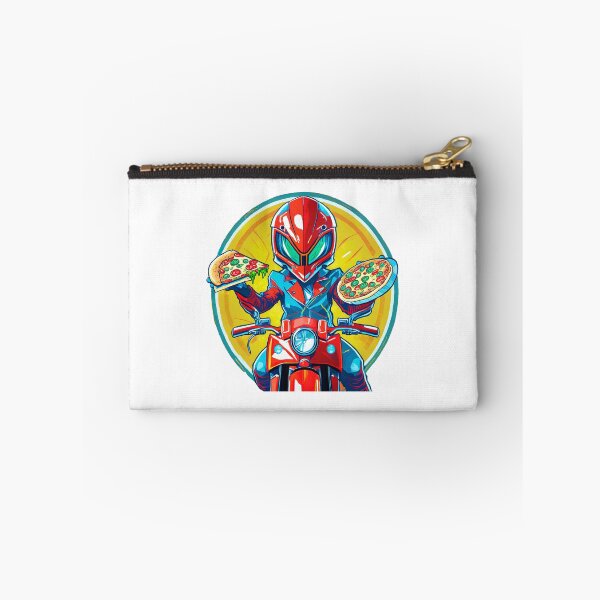 Item preview, Alien delivering Pizza on a Motorcycle designed and sold by BADESIGNZZ.