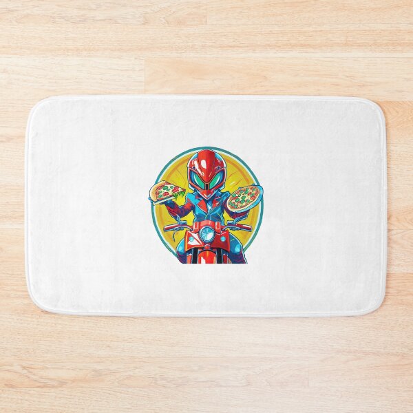 Item preview, Alien delivering Pizza on a Motorcycle designed and sold by BADESIGNZZ.