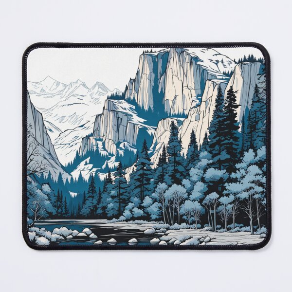 Item preview, Yosemite Landscape in Blue Tones I designed and sold by Secondearth.