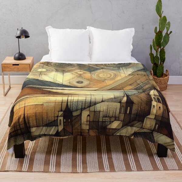 Item preview, Sunrise Symphony in Geometric Town designed and sold by PictorialWhimsy.