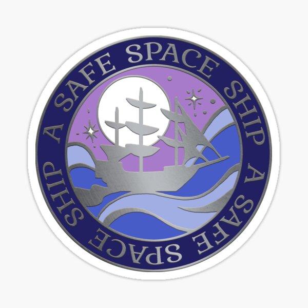 Safe Space Ship Our Flag Means Death Sticker