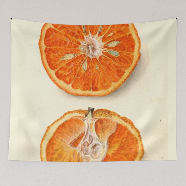 Item preview, Vintage Painting of Tangerines  designed and sold by BravuraMedia.