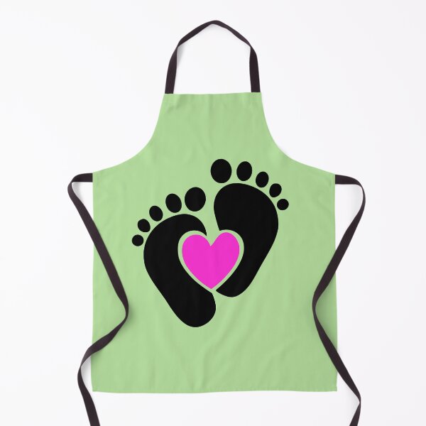 Item preview, Awesome Baby Footprint , black Heart color: Newborn Baby Feet designed and sold by InkPrintables.