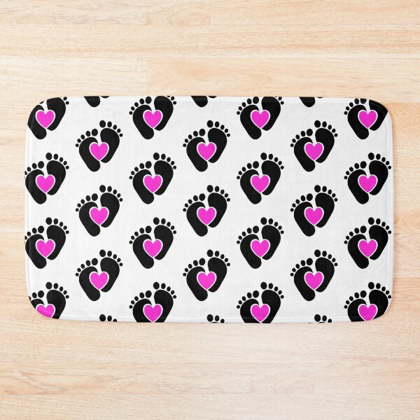 Item preview, Awesome Baby Footprint , black Heart color: Newborn Baby Feet designed and sold by InkPrintables.