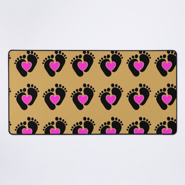 Item preview, Awesome Baby Footprint , black Heart color: Newborn Baby Feet designed and sold by InkPrintables.