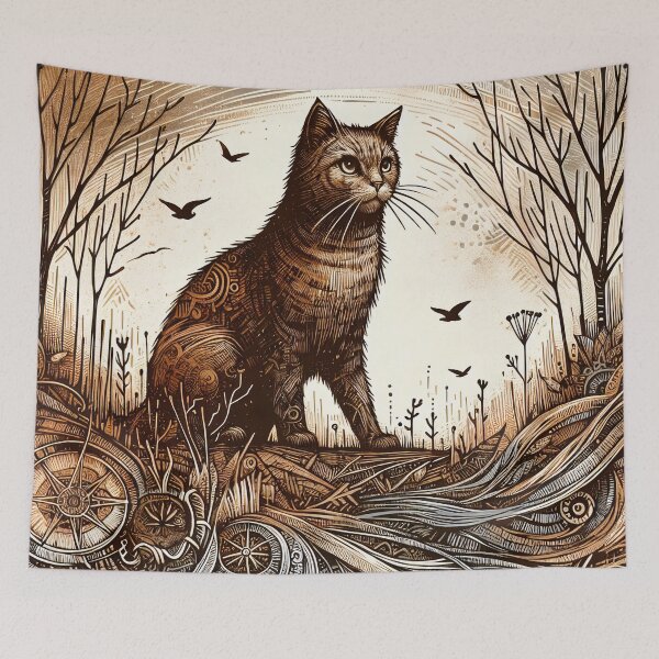 Item preview, Mystic Glance: The Steampunk Cat designed and sold by PictorialWhimsy.