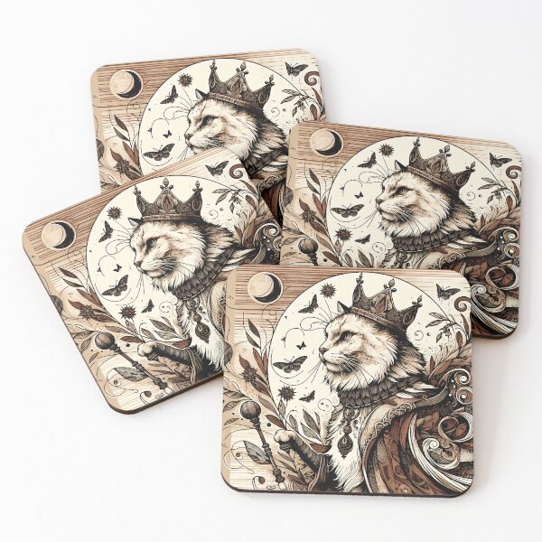 Item preview, Monarch of the Forest Spirits: Majestic Feline designed and sold by PictorialWhimsy.