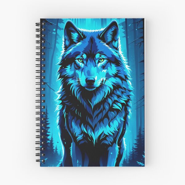 Item preview, Wolf ( dripping paint portrait ) blue base designed and sold by Gilby-Designs.