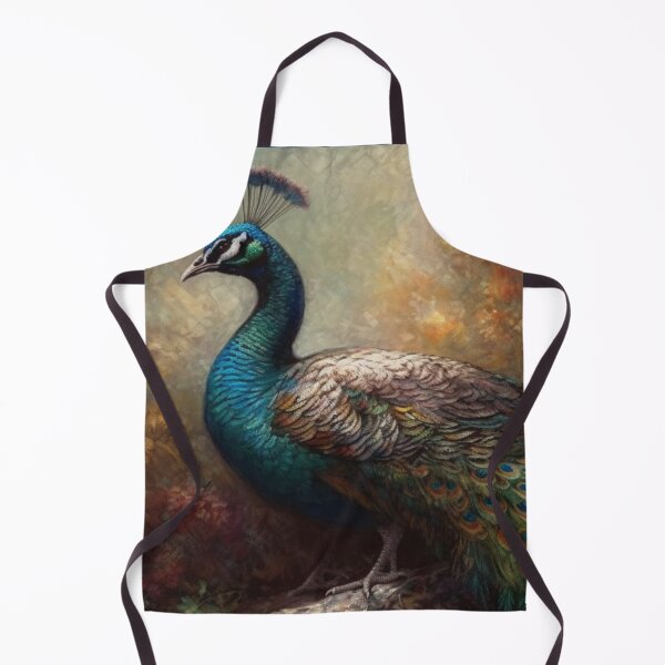 Item preview, Wildlife Art Big Peacock Strut Real Animals Abstract Oil Painting A312 designed and sold by MPCFICTION.