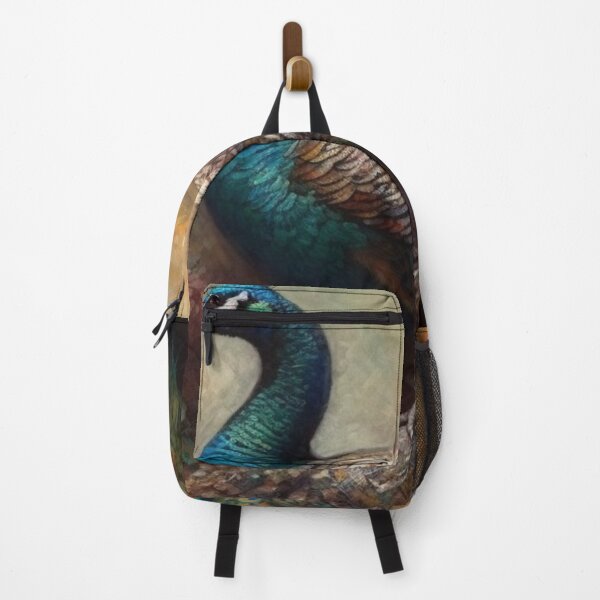 Item preview, Wildlife Art Big Peacock Strut Real Animals Abstract Oil Painting A312 designed and sold by MPCFICTION.