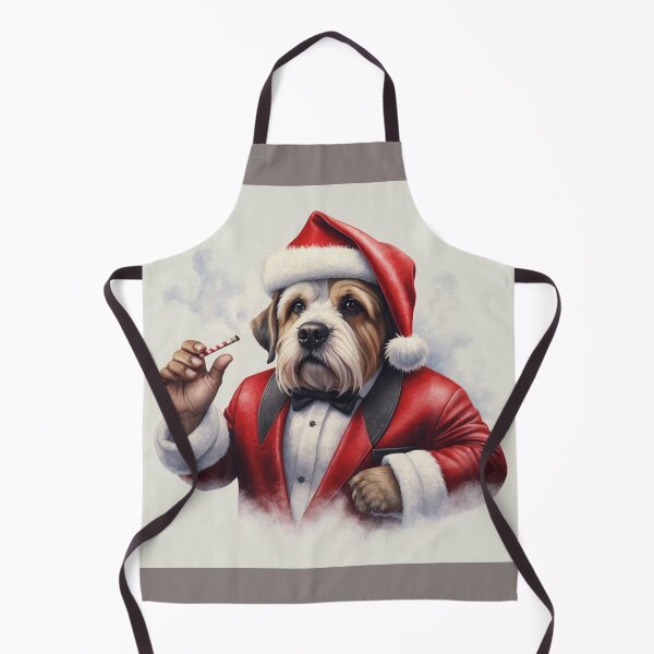 Item preview, Cute Christmas Dog Smoking and wearing suit for Dog Lover- Boss Dog- Santa Dog- Christmas Animals designed and sold by StarrArtDesign.