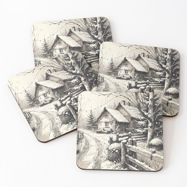 Item preview, Snowy Mountain Retreat in Peaceful Solitude designed and sold by PictorialWhimsy.