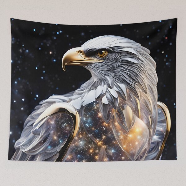 Item preview, Glass statue of an eagle with a galaxy effect designed and sold by LordFalcon.