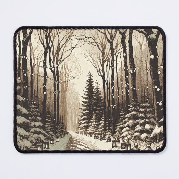 Item preview, Enchanted Snowy Path Through Whispering Woods designed and sold by PictorialWhimsy.