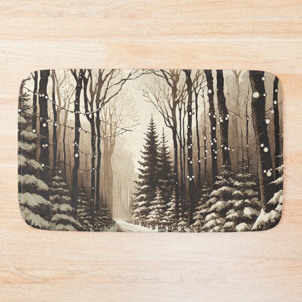 Item preview, Enchanted Snowy Path Through Whispering Woods designed and sold by PictorialWhimsy.