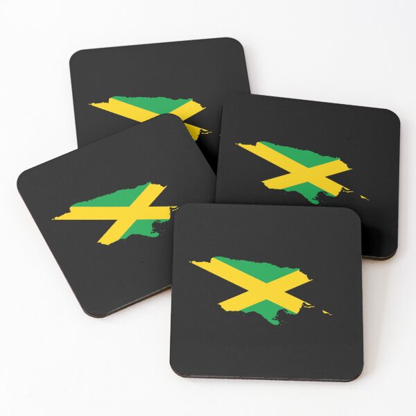 Item preview, Flag Map of Jamaica designed and sold by feether-store.