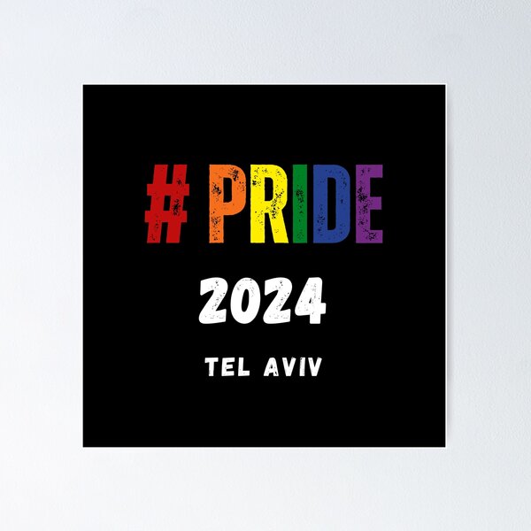 Item preview, LGBTQ Pride Tel Aviv 2024 t-shirt, LGBTQ Pride 2024, Pride 2024 unisex t-shirt designed and sold by PrideBeProud.