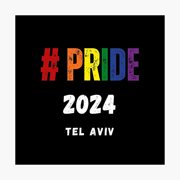 Item preview, LGBTQ Pride Tel Aviv 2024 t-shirt, LGBTQ Pride 2024, Pride 2024 unisex t-shirt designed and sold by PrideBeProud.