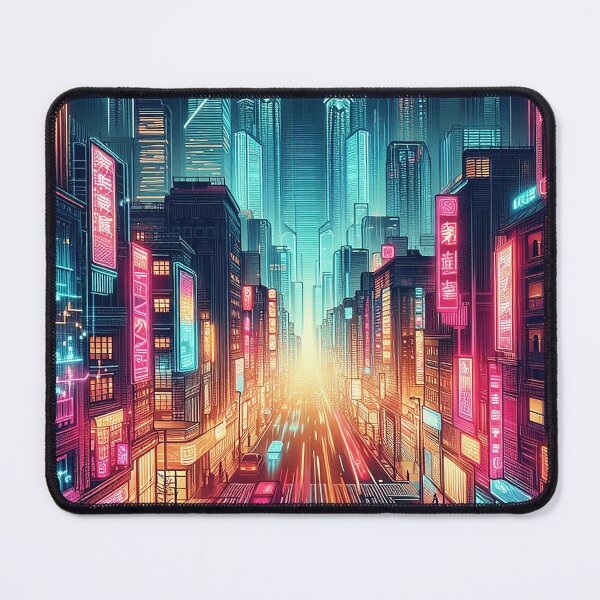 Item preview, Neon Noir Metropolis designed and sold by TextileTrove.